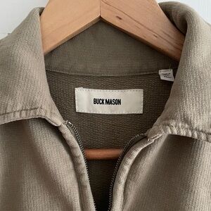 Buck Mason Cotton Zip-Up Sweater